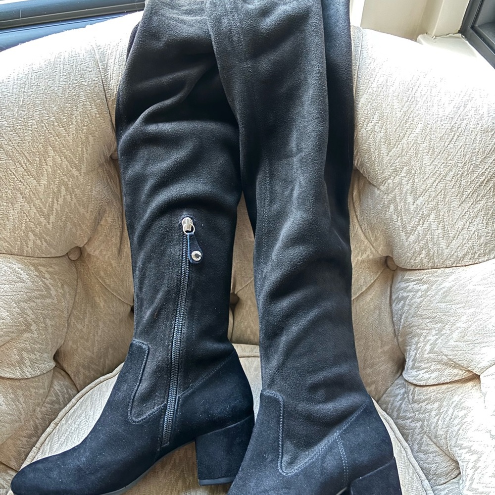Geox Black Over the Knee Boots